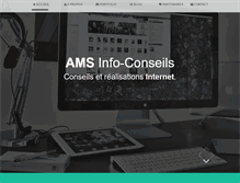 Tablet Screenshot of amsinfoconseils.com